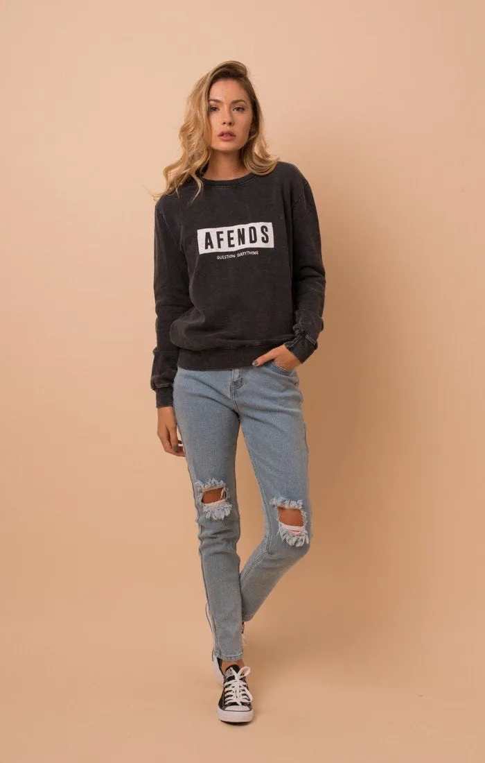 Afends Womens Rum - Crew Sweat Sweater