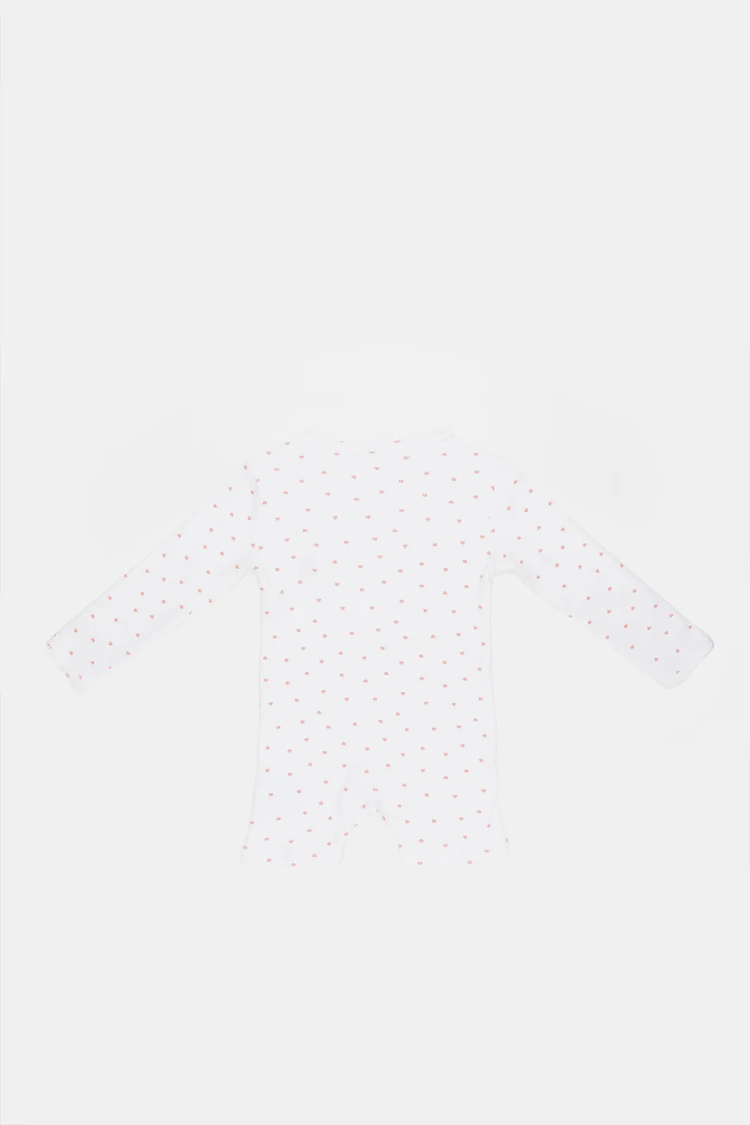 Baby White Printed Romper