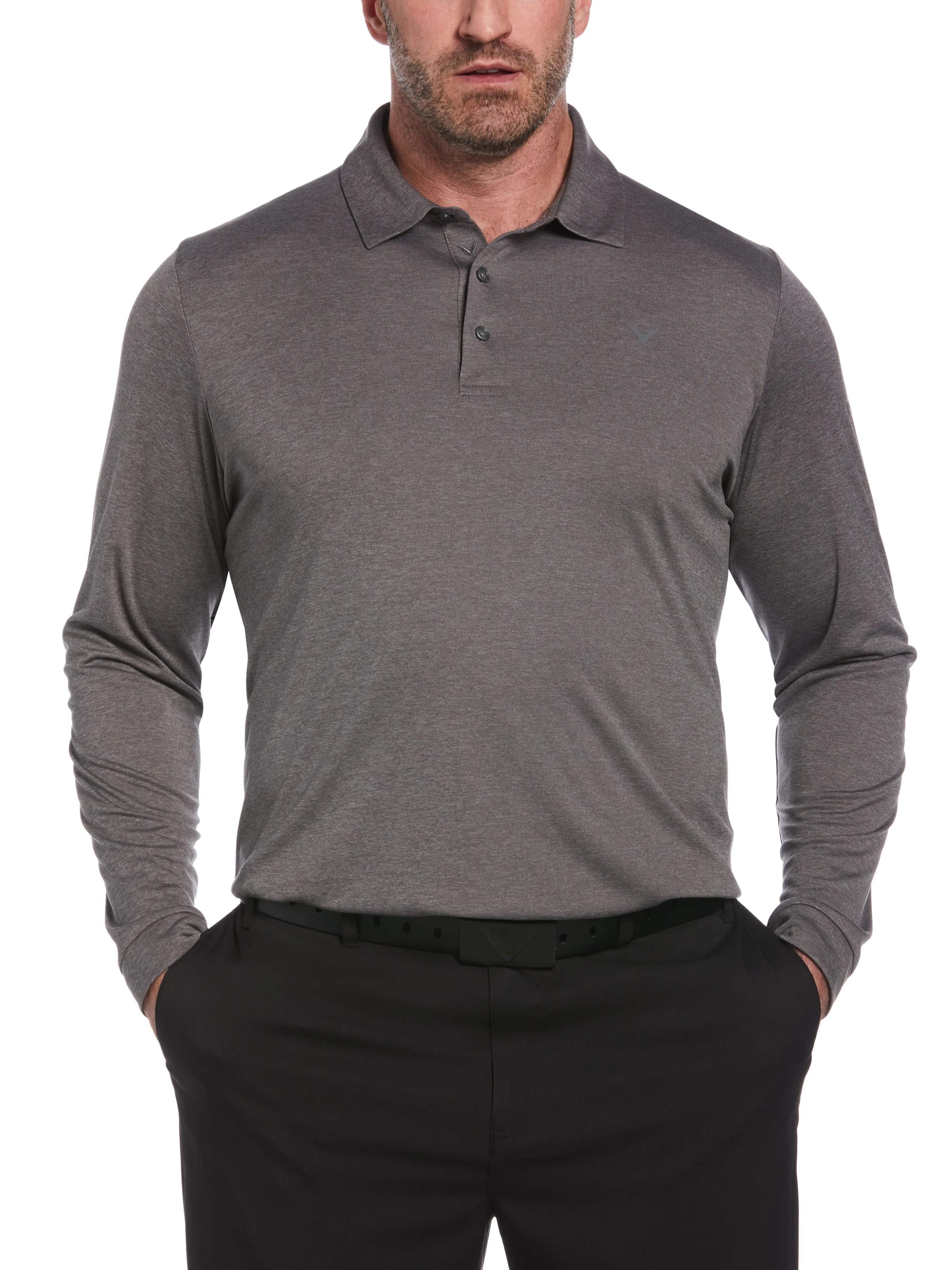 Big & Tall Swing Tech™ Essential Long Sleeve Golf Polo