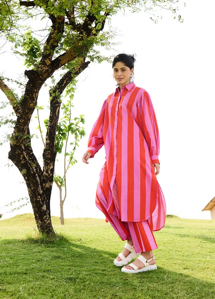Bubblegum Stripesiris Coord Set
