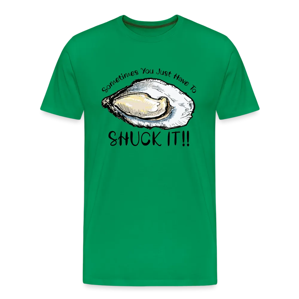 "Shuck It" Humorous Oyster T-Shirt - Unique Casual Seafood Enthusiast Apparel