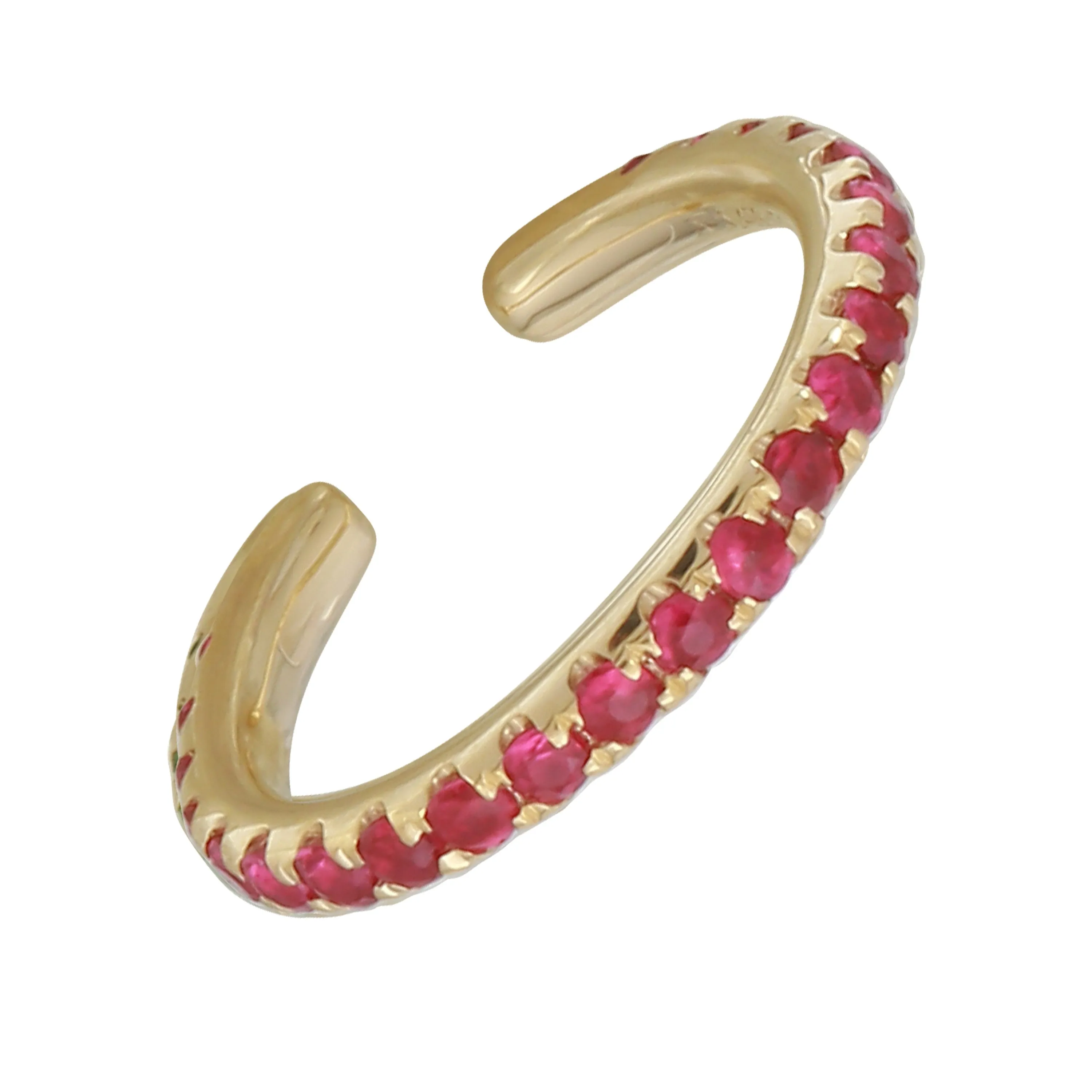 Ruby Single Ear Cuff