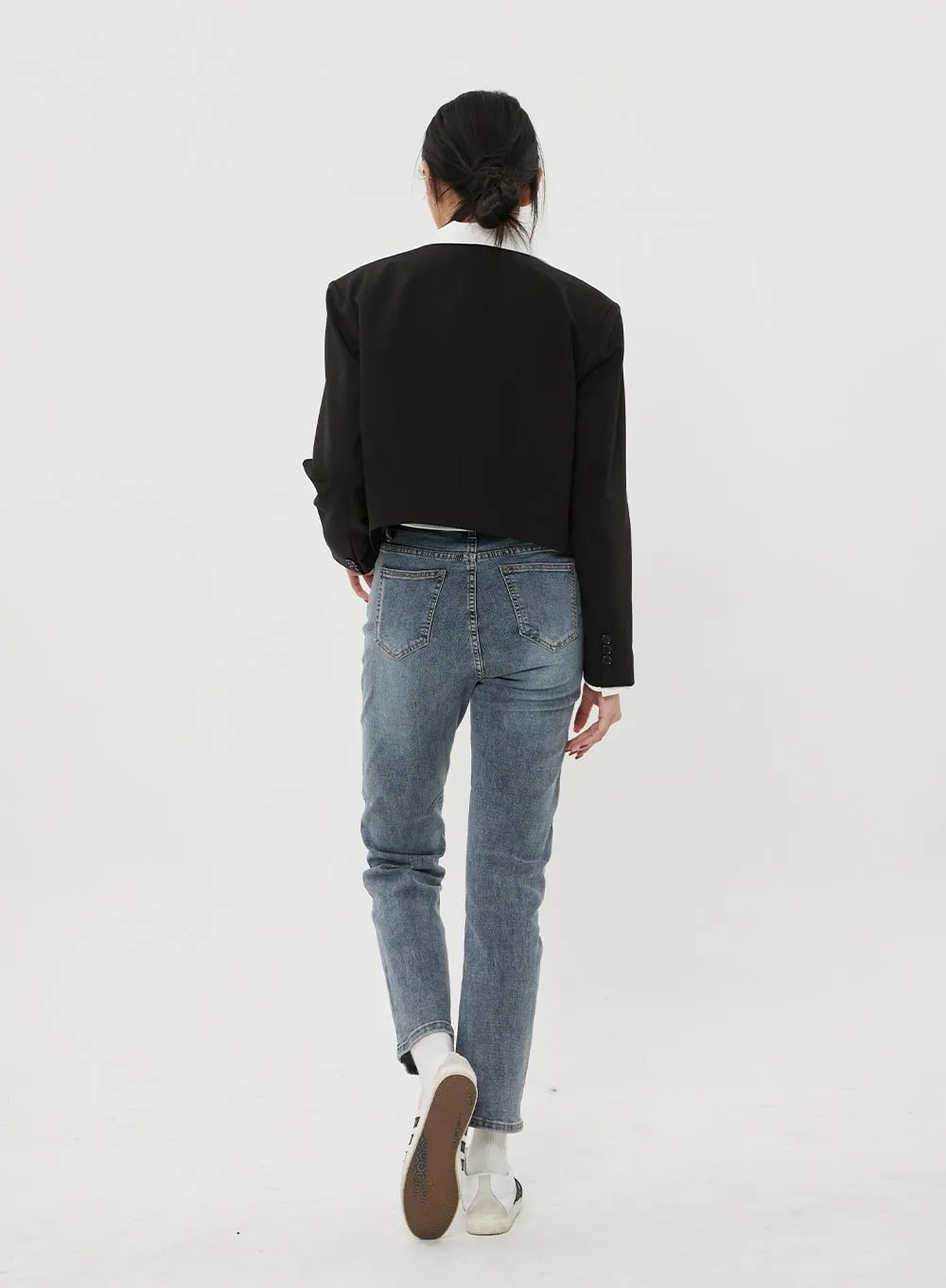 Straight Leg Ankle Jeans BF316